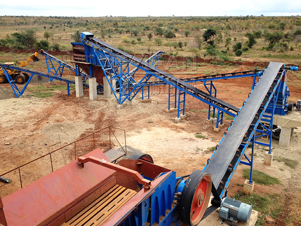 時(shí)產(chǎn)150噸花崗巖破碎生產(chǎn)線(xiàn)