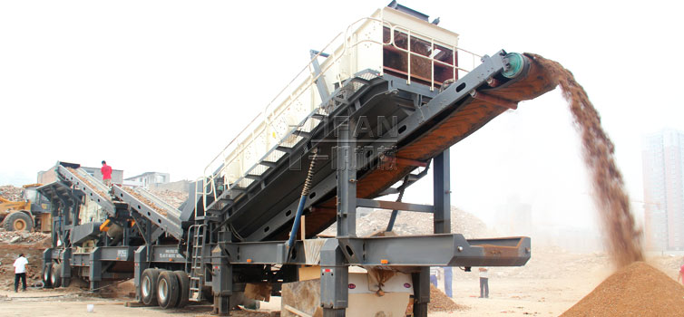 山西120TPH移動(dòng)式建筑垃圾處理生產(chǎn)線